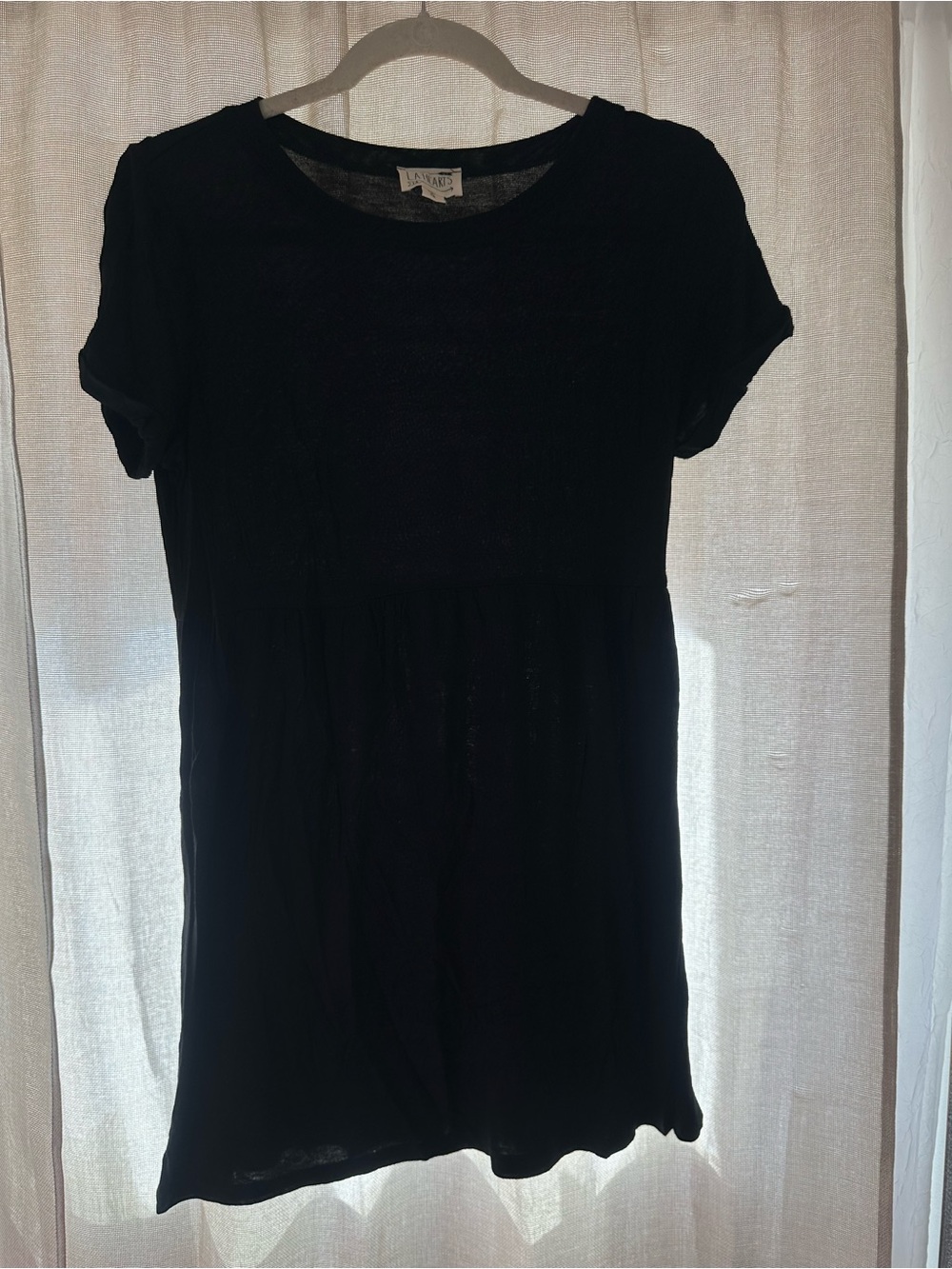 LA Hearts Size Medium Babydoll like Black Short Sleeve Tee Dress